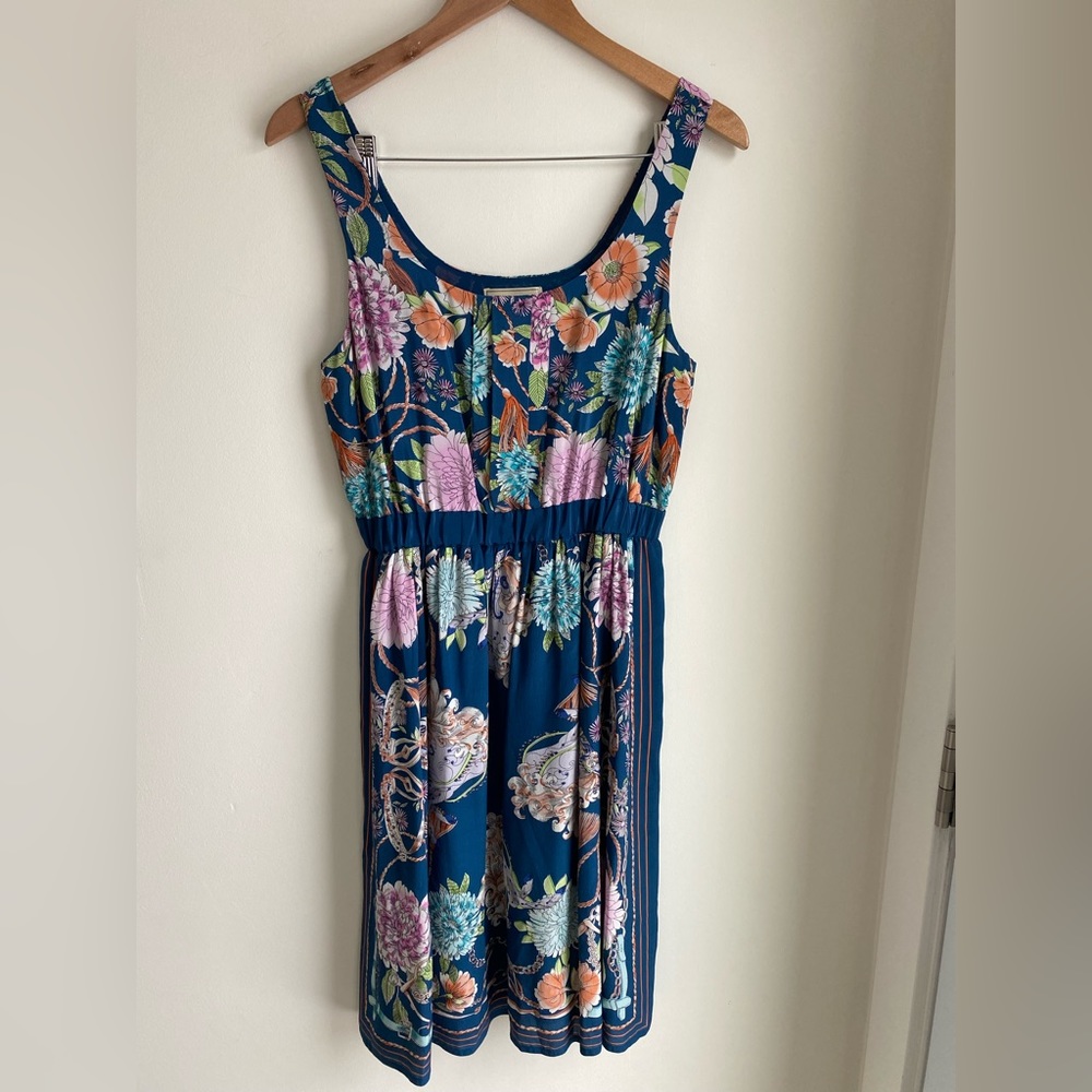 MOULINETTE SOEURS ANTHROPOLOGIE Mabel Silk Dress Size Small